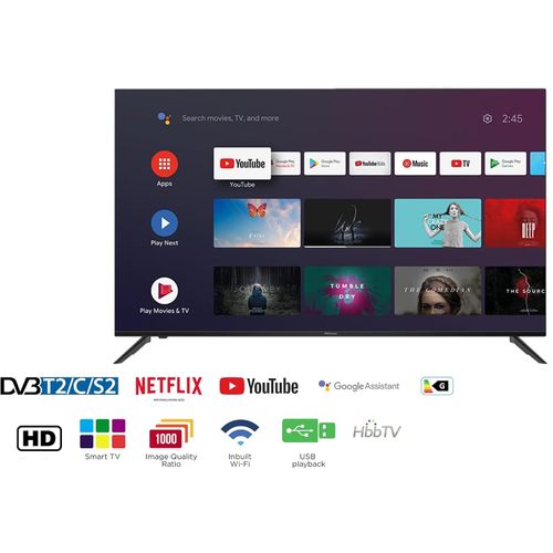 Venezia Smart TV 43" Android HD - Récepteur intégré + TNT + HDMI + USB
